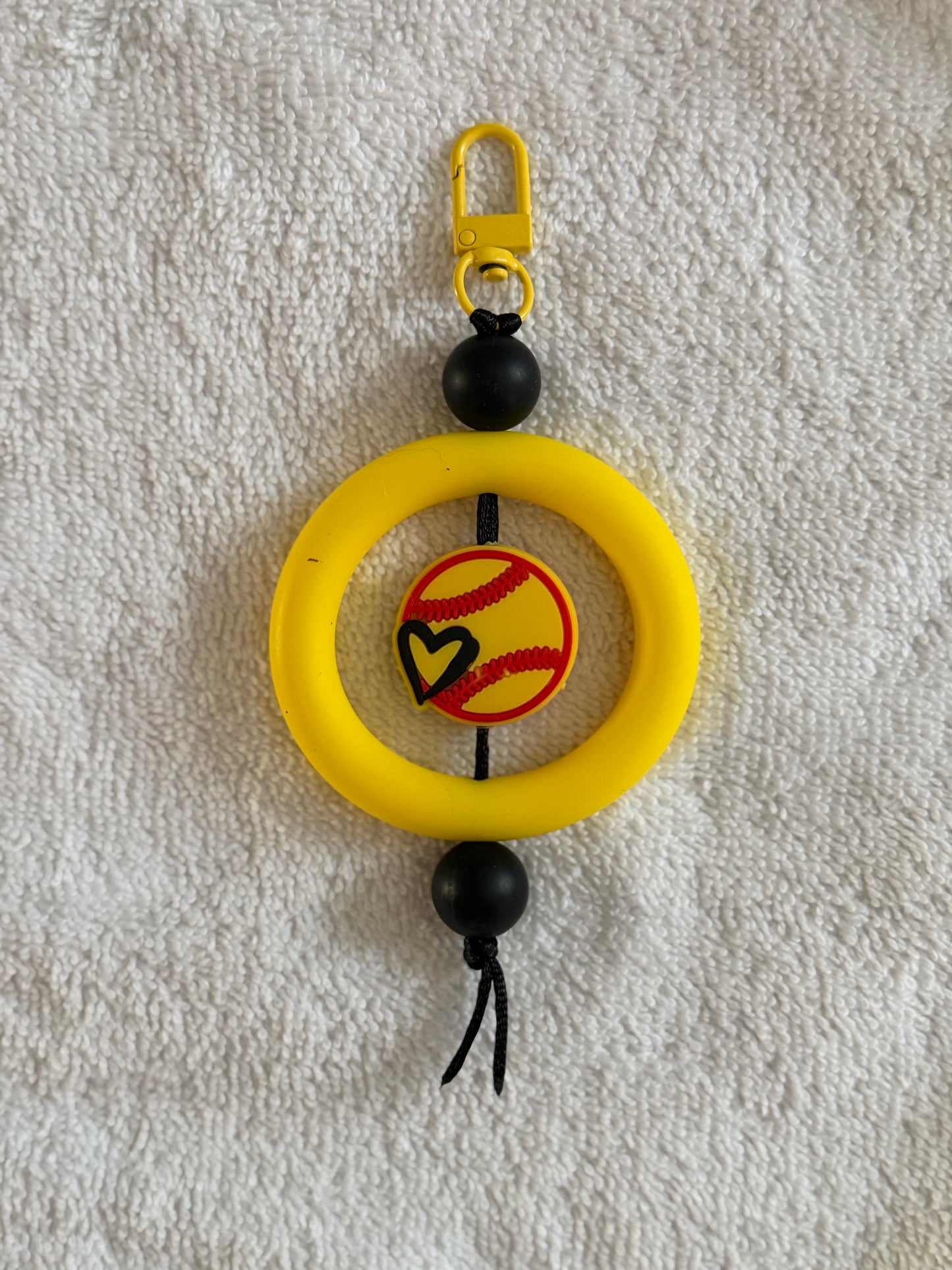 Softball keychain