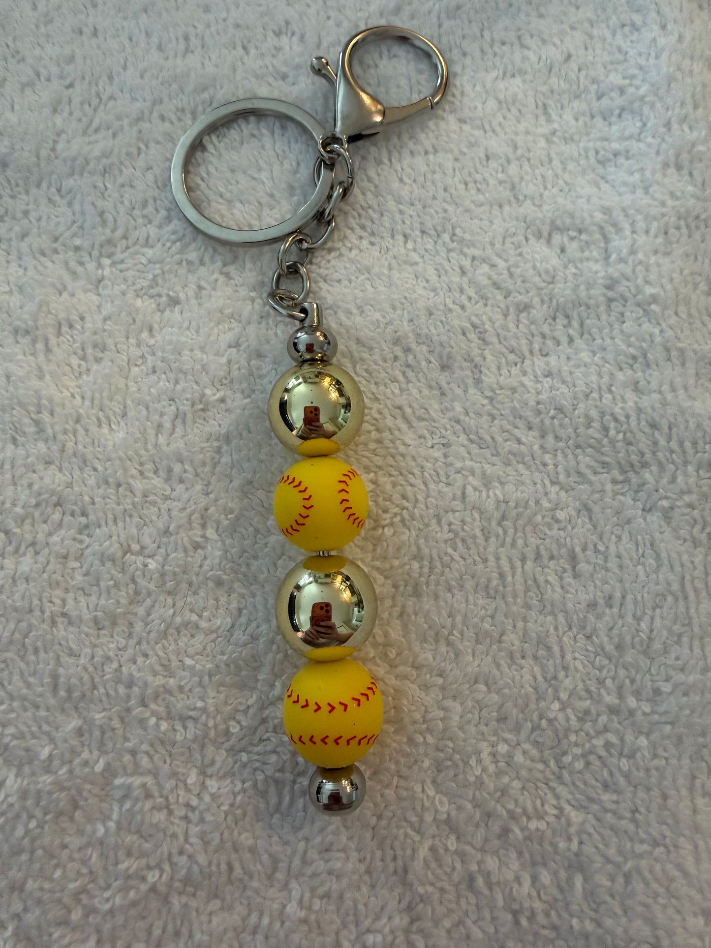 beaded keychain