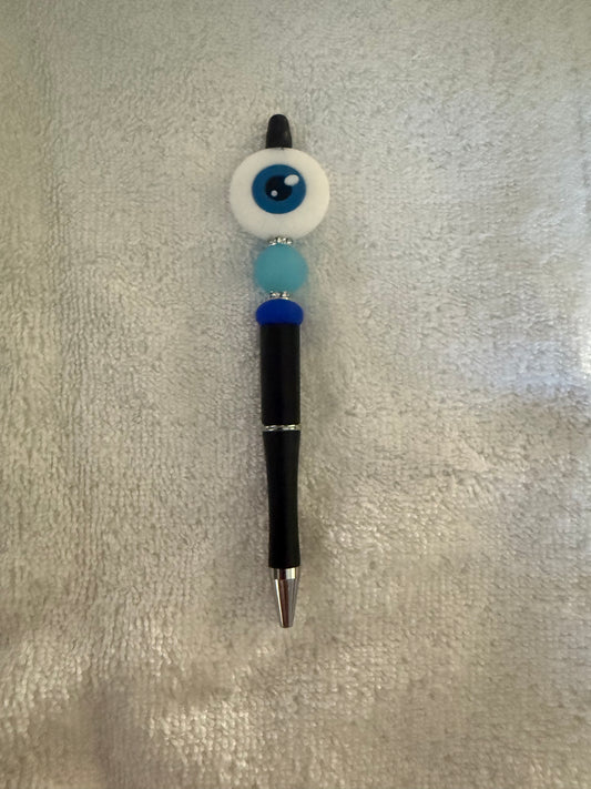 Blue eyeball pen
