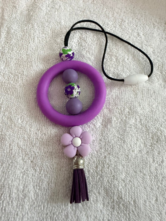 Purple car charm