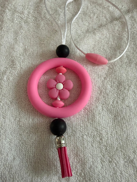 Pink car charm