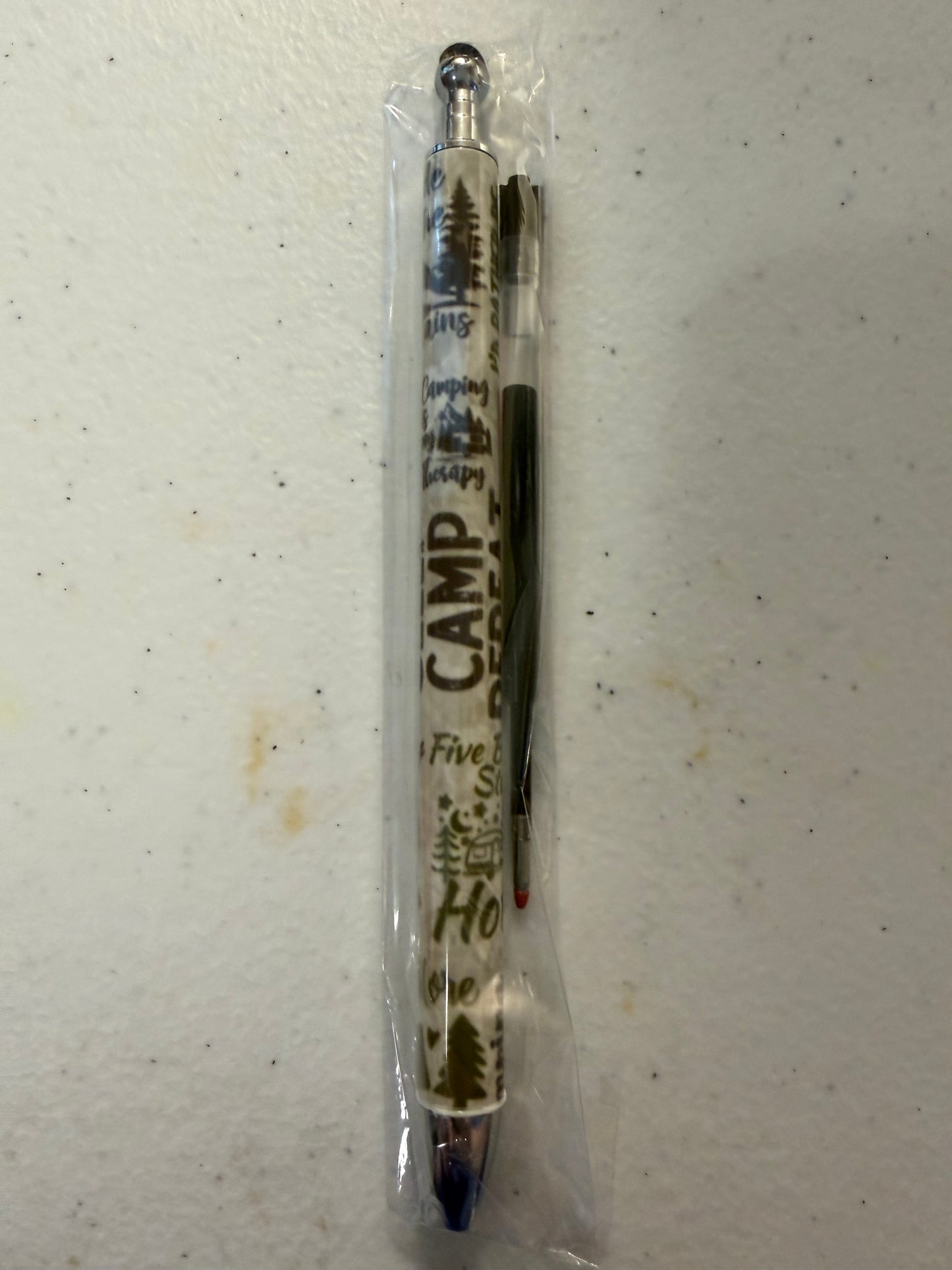 camping pen with stylus