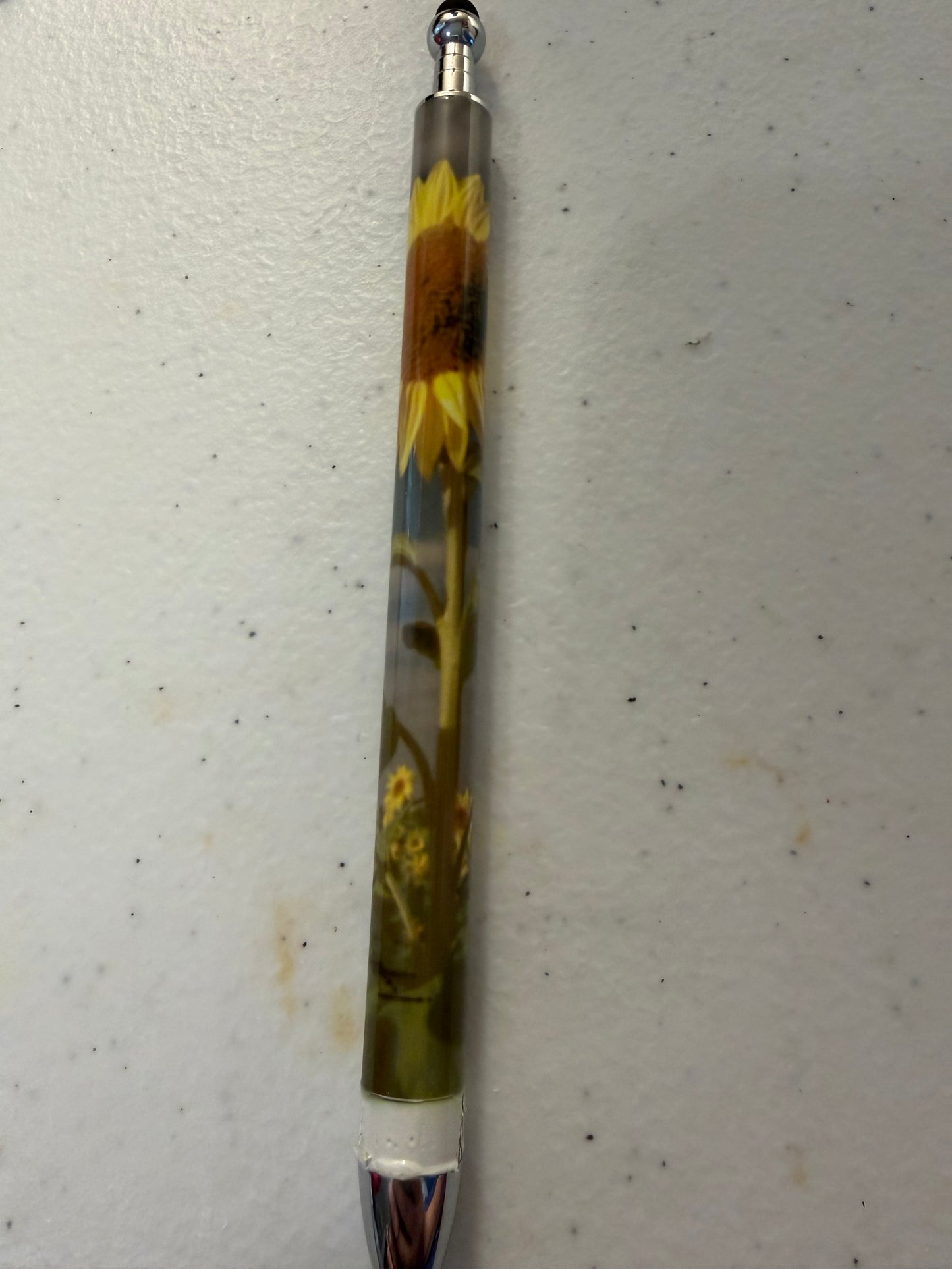 sunflower with stylus pen