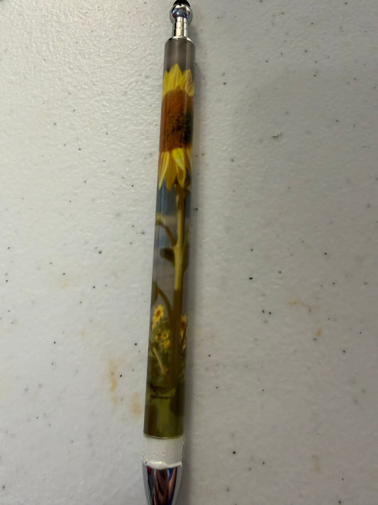 sunflower with stylus pen