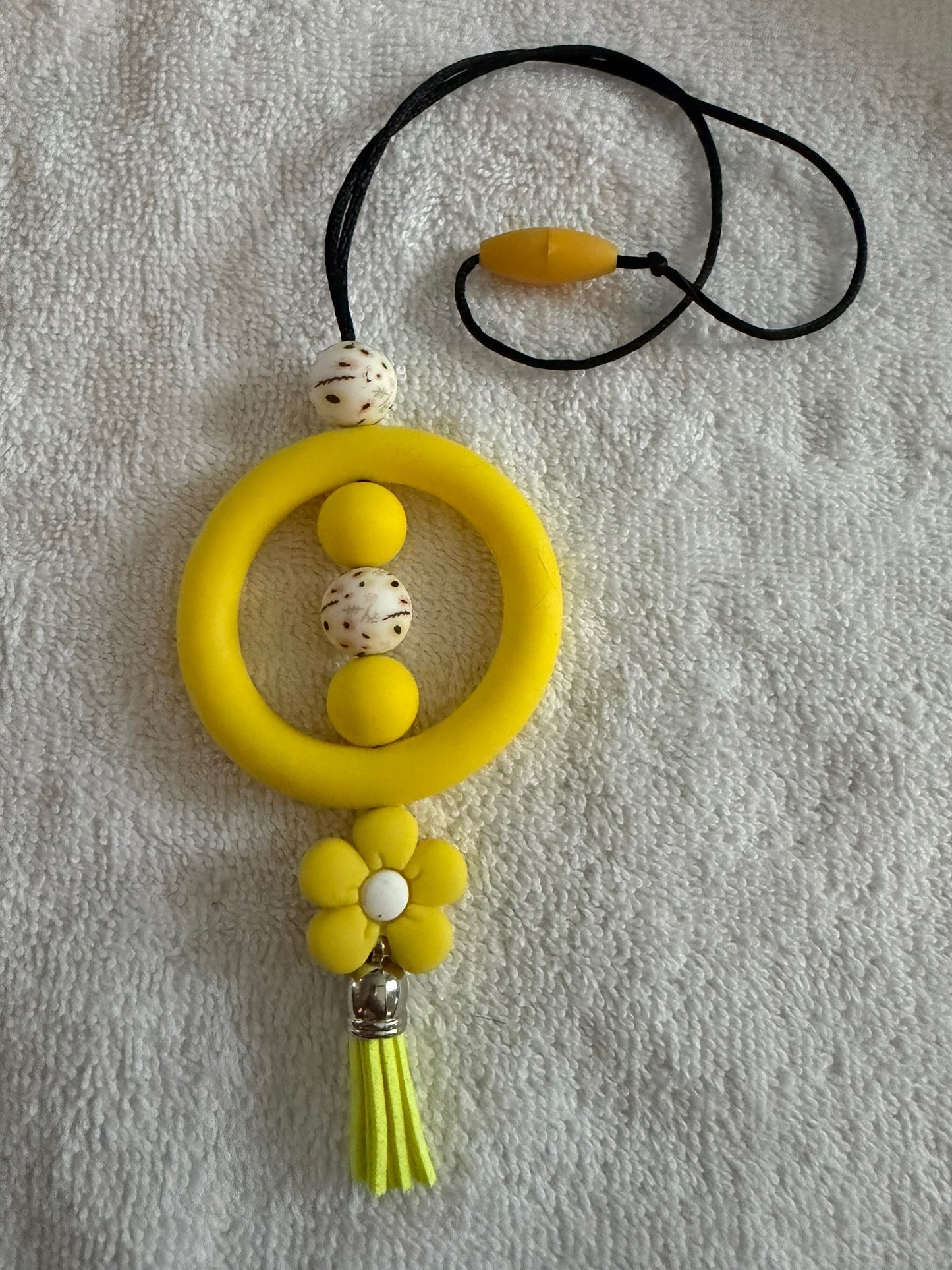 Yellow car charm