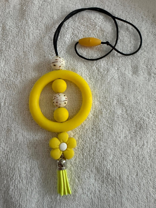 Yellow car charm